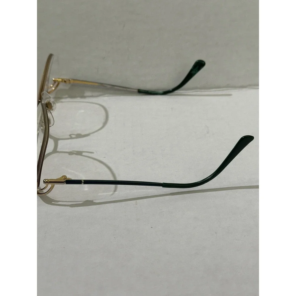 Tura Mod 433 Gold Oval Half-Rimmed 53‎ 17 Metal glasses Frames Japan vintage